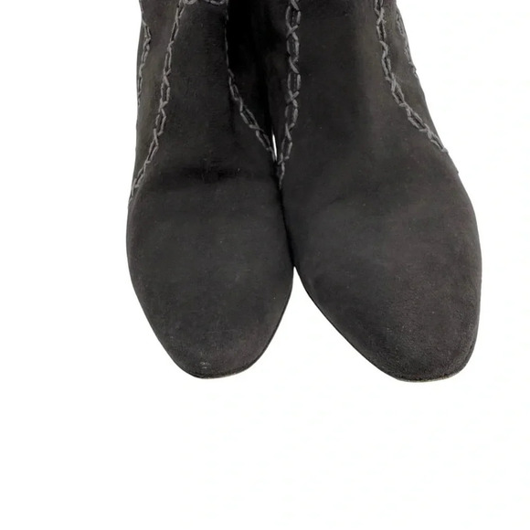 Manolo Blahnik charcoal gray suede heeled boots size 39 - Picture 9 of 9